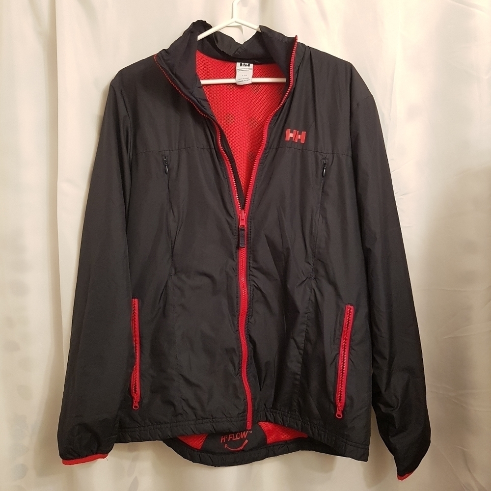 Helly Hansen boys size Large jacket black light weight